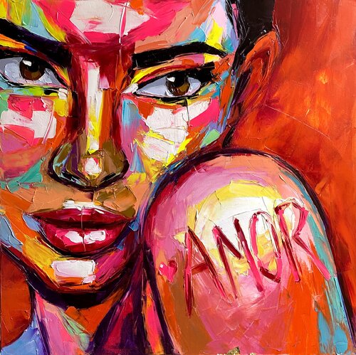 “AMOR OR Phoenix's Embrace” by Lina Redford, 회화 for Sale on Singulart