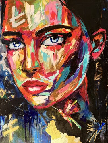 Interactive artwork  “The Missing Piece” read description: van Lina Redford, Schilderij te koop op Singulart