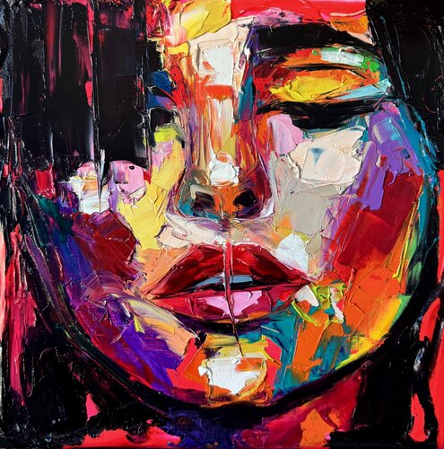 AMOR Or Well kept secret van Lina Redford, Schilderij te koop op Singulart