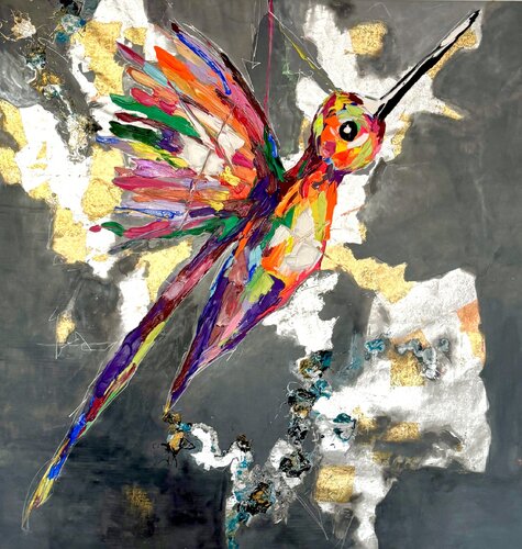 The other side of the Rainbow di Lina Redford, Pittura in vendita su Singulart