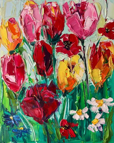 Fields of tranquility de Lina Redford, Pintura a la venta en Singulart