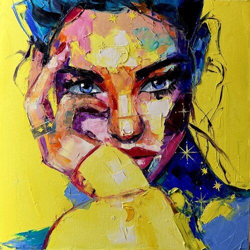 Starbound Thought van Lina Redford, Schilderij te koop op Singulart