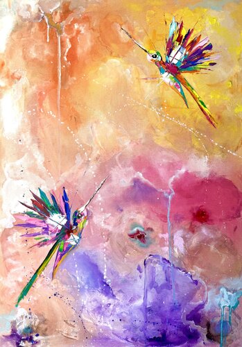 Rain of Memories van Lina Redford, Schilderij te koop op Singulart