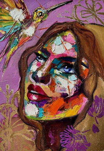 Blinded by vision par Lina Redford, Peinture en vente sur Singulart