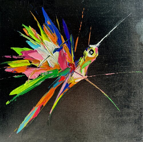 Obsidian Night by Lina Redford, Painting for Sale on Singulart