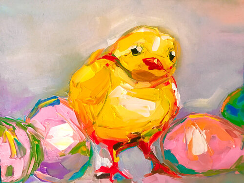 Happy Easter van Lina Redford, Schilderij te koop op Singulart