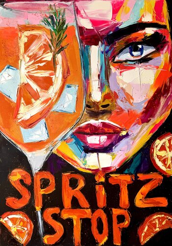 Spritz Stop by Lina Redford, Painting for Sale on Singulart