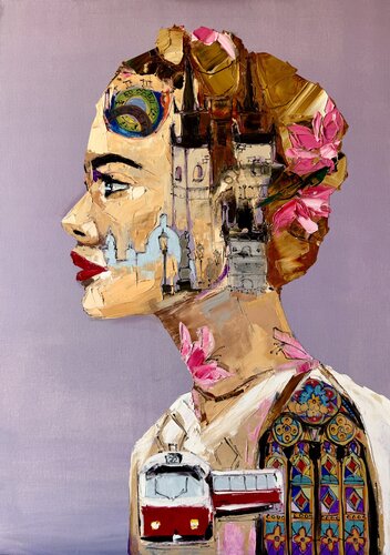 “A THOUSAND SPIRES” par Lina Redford, Peinture en vente sur Singulart