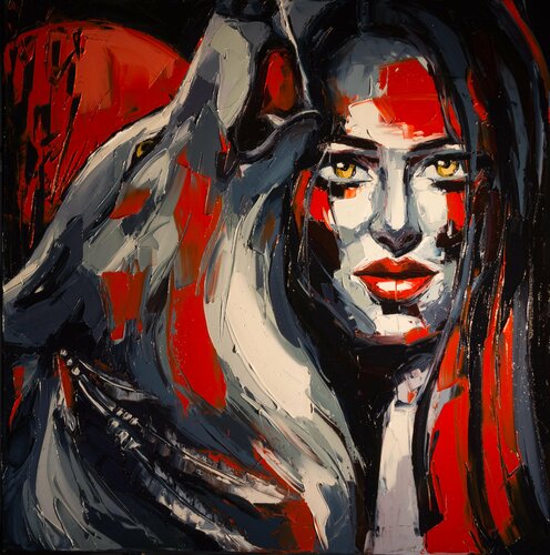 Crimson Song di Lina Redford, Pittura in vendita su Singulart