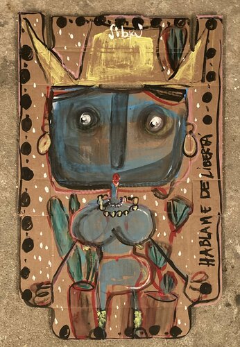 Háblame de Libertad van Sofía Sibru, Schilderij te koop op Singulart