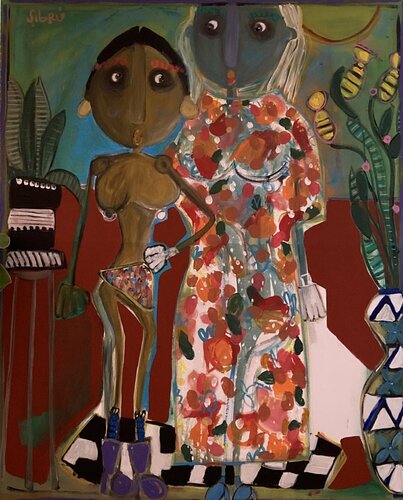 Si no es amor, es miedo. Fq van Sofía Sibru, Schilderij te koop op Singulart