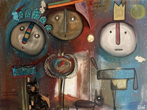 Los Rotos van Sofía Sibru, Schilderij te koop op Singulart