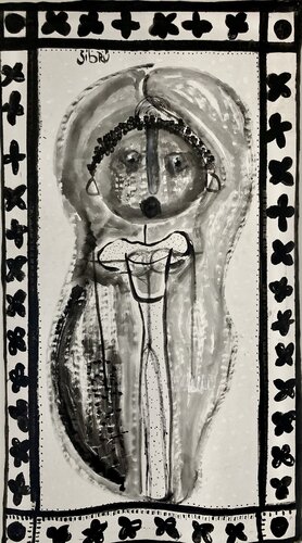 Una mujer sagrada van Sofía Sibru, Schilderij te koop op Singulart