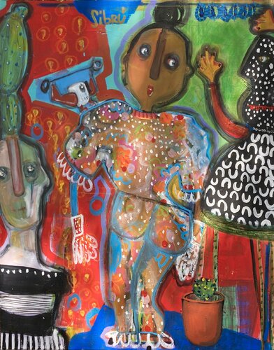 Tan violentos como temerosos van Sofía Sibru, Schilderij te koop op Singulart