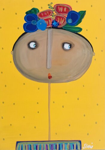 El poder del amarillo van Sofía Sibru, Schilderij te koop op Singulart