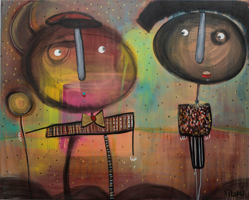 ::: Los negros ::: von Sofía Sibru, Malerei kaufen auf Singulart