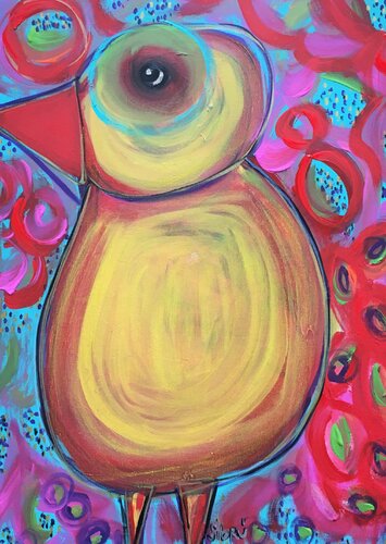 Pájaro di Sofía Sibru, Pittura in vendita su Singulart