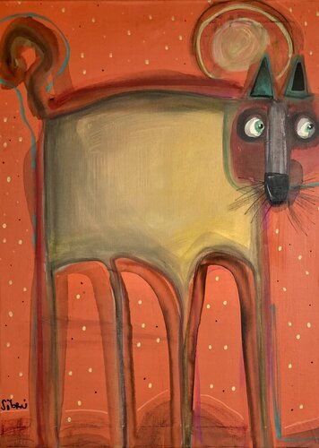 Gato di Sofía Sibru, Pittura in vendita su Singulart