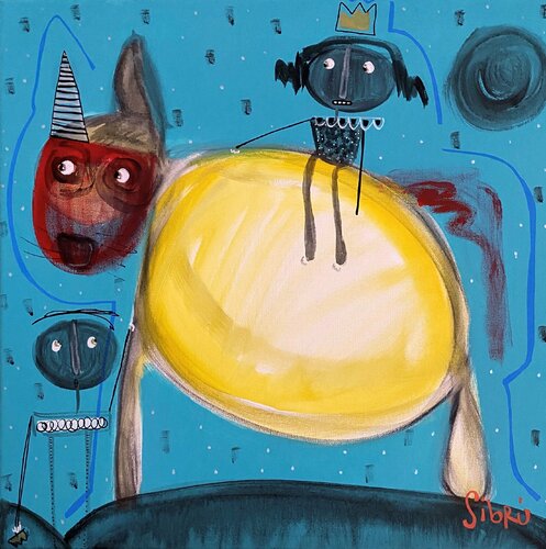 Amores perros di Sofía Sibru, Pittura in vendita su Singulart