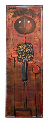 ::: Los negros ::: di Sofía Sibru, Pittura in vendita su Singulart