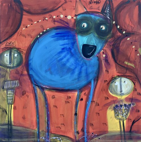 Amores perros di Sofía Sibru, Pittura in vendita su Singulart