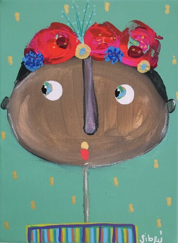::: Las flores me inspiran ::: di Sofía Sibru, Pittura in vendita su Singulart
