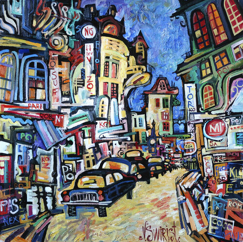 Paris in the evening. Nicolai Ostapenco (N.Swiristuhi)