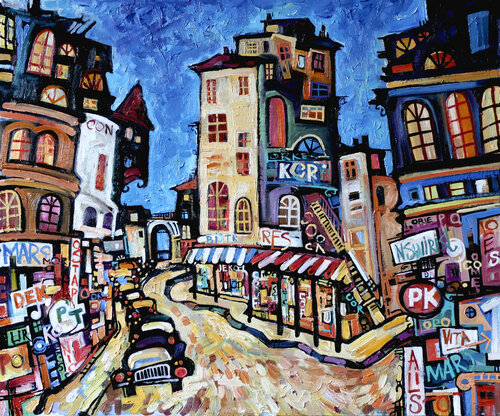 Night windows of Paris. 12. Nicolai Ostapenco (N.Swiristuhi)