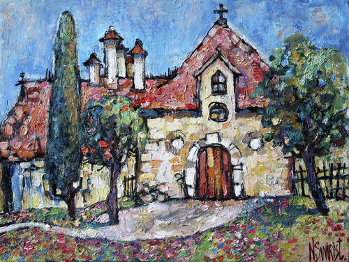 Old church and margarites. Nicolai Ostapenco (N.Swiristuhi)