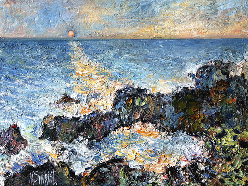 Rocks and sunset in Sicily. Nicolai Ostapenco (N.Swiristuhi)