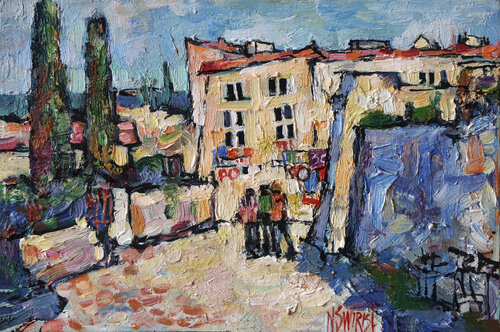Southern city and travelers. Nicolai Ostapenco (N.Swiristuhi)