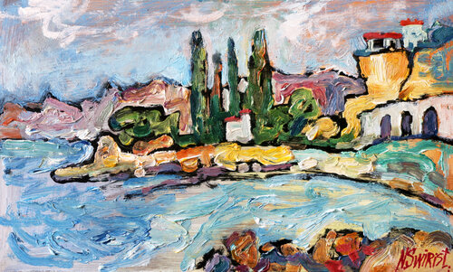 Between Menton and Vintimiglia. Nicolai Ostapenco (N.Swiristuhi)