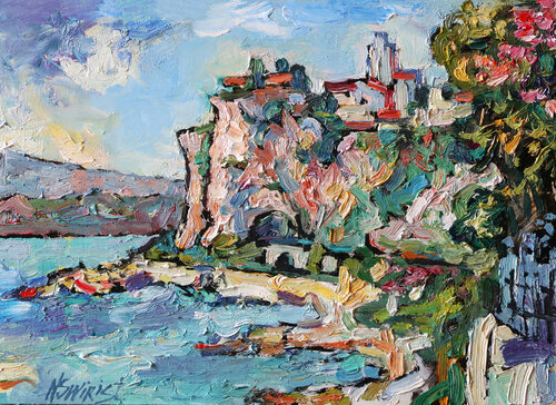 Balzi Rossi. View from Italy. Nicolai Ostapenco (N.Swiristuhi)