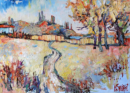 Autumn in the village. Nicolai Ostapenco (N.Swiristuhi)