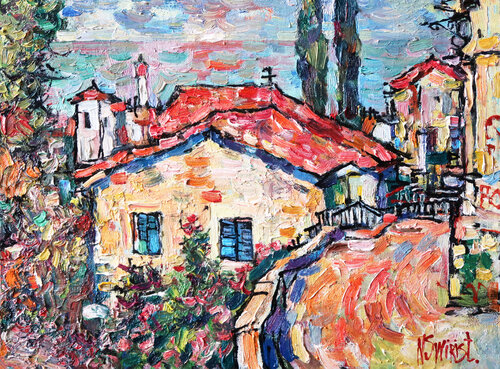 Road to the ocean. Cudillero. Nicolai Ostapenco (N.Swiristuhi)