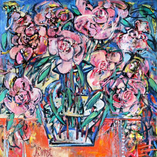 Peonies. von Nicolai Ostapenco (N.Swiristuhi), Malerei kaufen auf Singulart