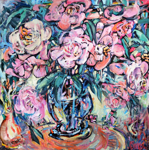 Peonies. von Nicolai Ostapenco (N.Swiristuhi), Malerei kaufen auf Singulart