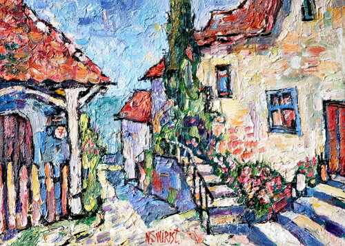 Flavigny sur Ozerain. van Nicolai Ostapenco (N.Swiristuhi), Schilderij te koop op Singulart