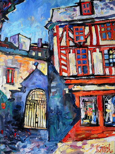 Shadows of the city of Vannes. by Nicolai Ostapenco (N.Swiristuhi), Painting for Sale on Singulart
