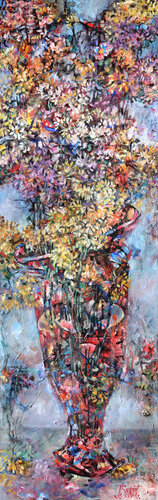 Autumn Flowers par Nicolai Ostapenco (N.Swiristuhi), Peinture en vente sur Singulart