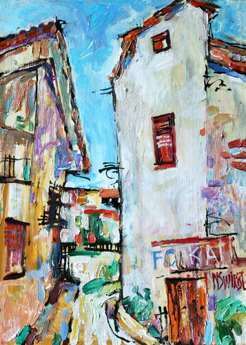 Skiathos. Greece.1 van Nicolai Ostapenco (N.Swiristuhi), Schilderij te koop op Singulart