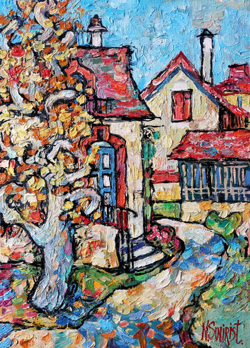 Autumn plane tree. von Nicolai Ostapenco (N.Swiristuhi), Malerei kaufen auf Singulart