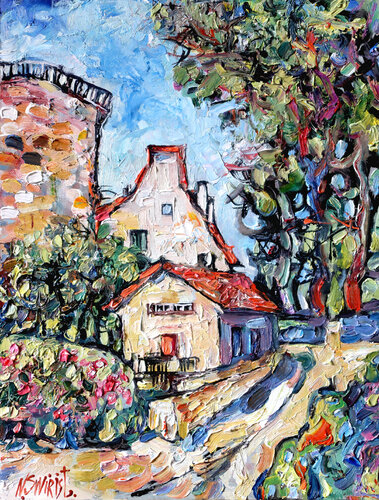 The road and Provence par Nicolai Ostapenco (N.Swiristuhi), Peinture en vente sur Singulart