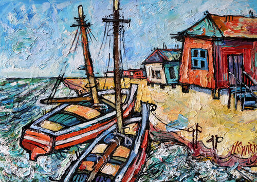 Boats and surf Nicolai Ostapenco (N.Swiristuhi)