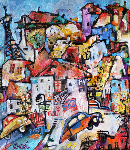 Autumn in the city von Nicolai Ostapenco (N.Swiristuhi), Malerei kaufen auf Singulart