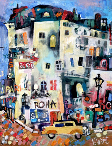 “A Piece of Paris” van Nicolai Ostapenco (N.Swiristuhi), Schilderij te koop op Singulart