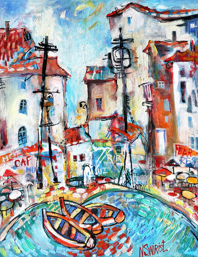South Bay. Greece. van Nicolai Ostapenco (N.Swiristuhi), Schilderij te koop op Singulart