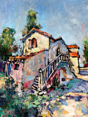 Old house in L'Esterel par Nicolai Ostapenco (N.Swiristuhi), Peinture en vente sur Singulart