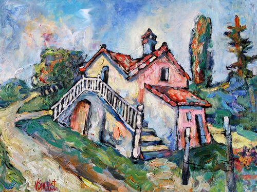 Old House in L’Estérel von Nicolai Ostapenco (N.Swiristuhi), Malerei kaufen auf Singulart