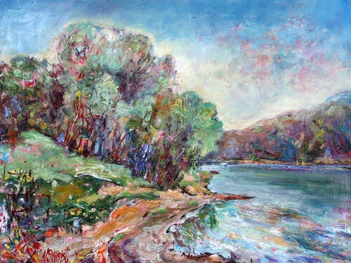 “Spring Shore” von Nicolai Ostapenco (N.Swiristuhi), Malerei kaufen auf Singulart